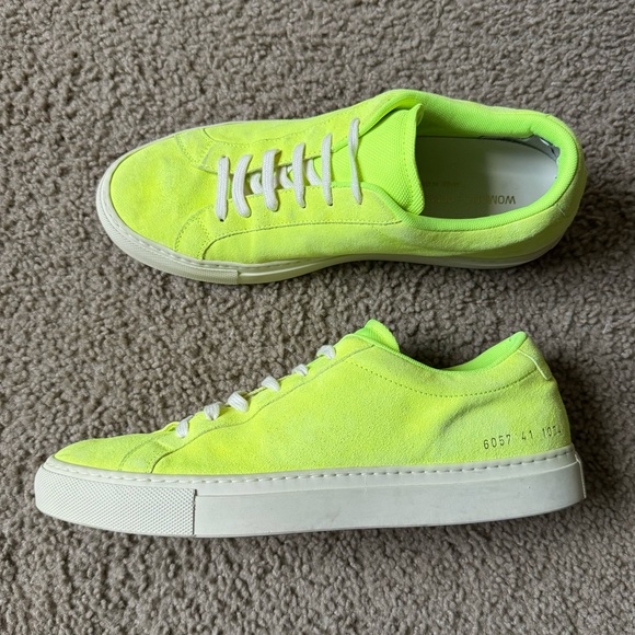 Common Projects Achilles Fluo Suede Sneakers - Picture 4 of 11